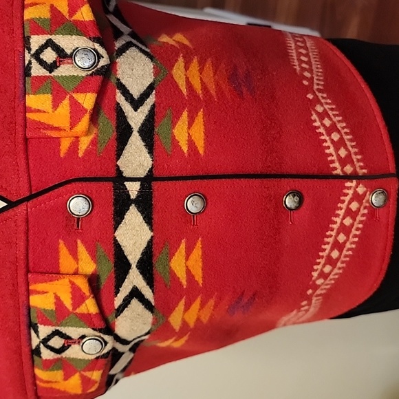 Pendleton  Western Wool Vest Vintage Aztec Native Southwestern Yellowstone - Picture 6 of 7